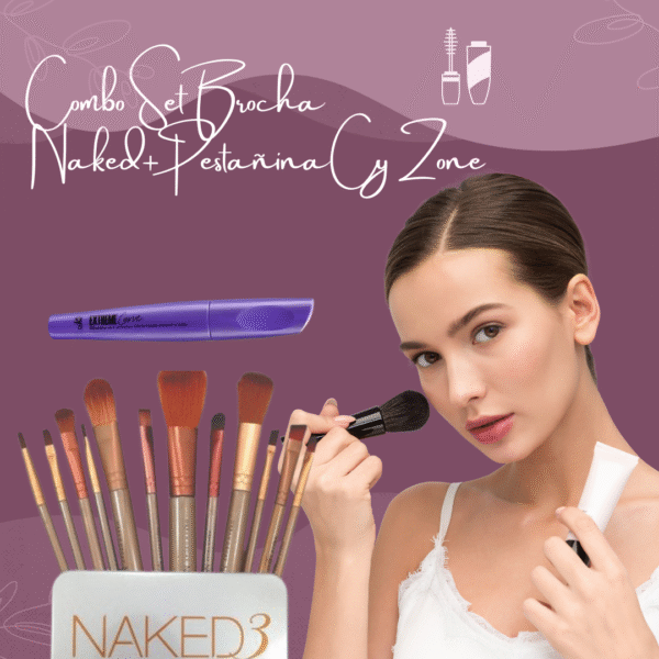 Combo Set Brocha Naked+Pestañina Cy Zone - Image 5
