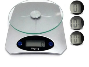 Báscula De Cocina Digital Plato Vidrio