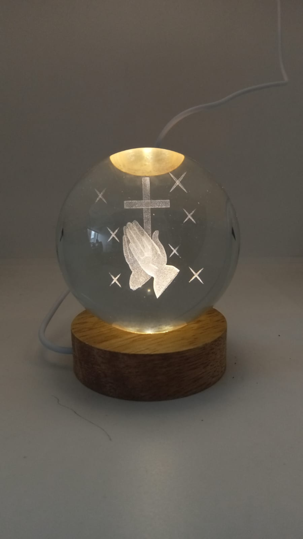 lampara esfera cristal 3D - Image 10