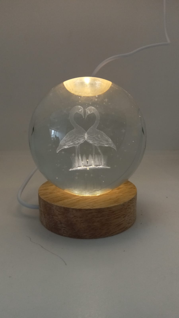 lampara esfera cristal 3D - Image 8