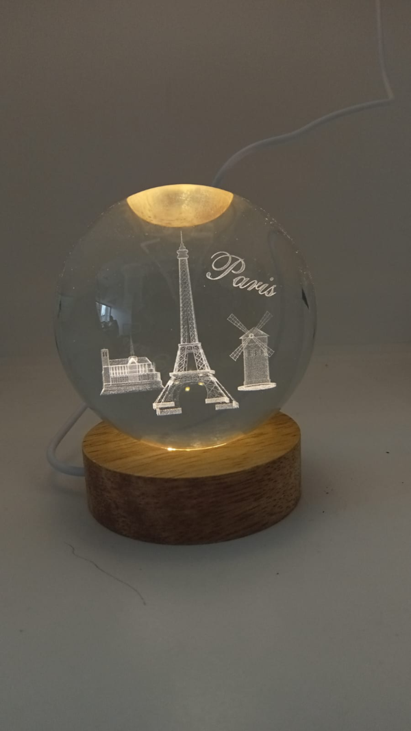 lampara esfera cristal 3D - Image 6
