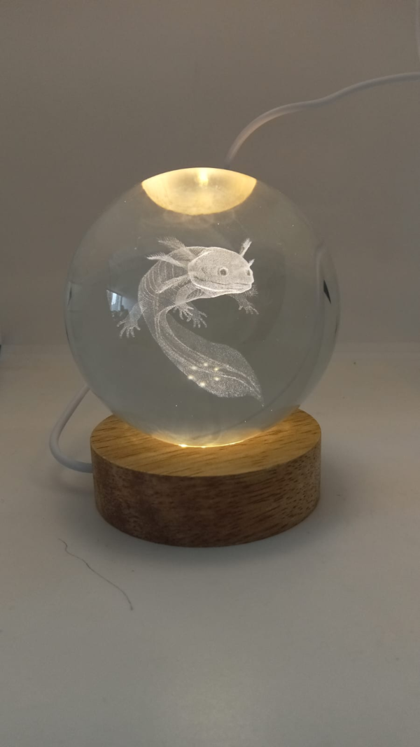 lampara esfera cristal 3D - Image 5