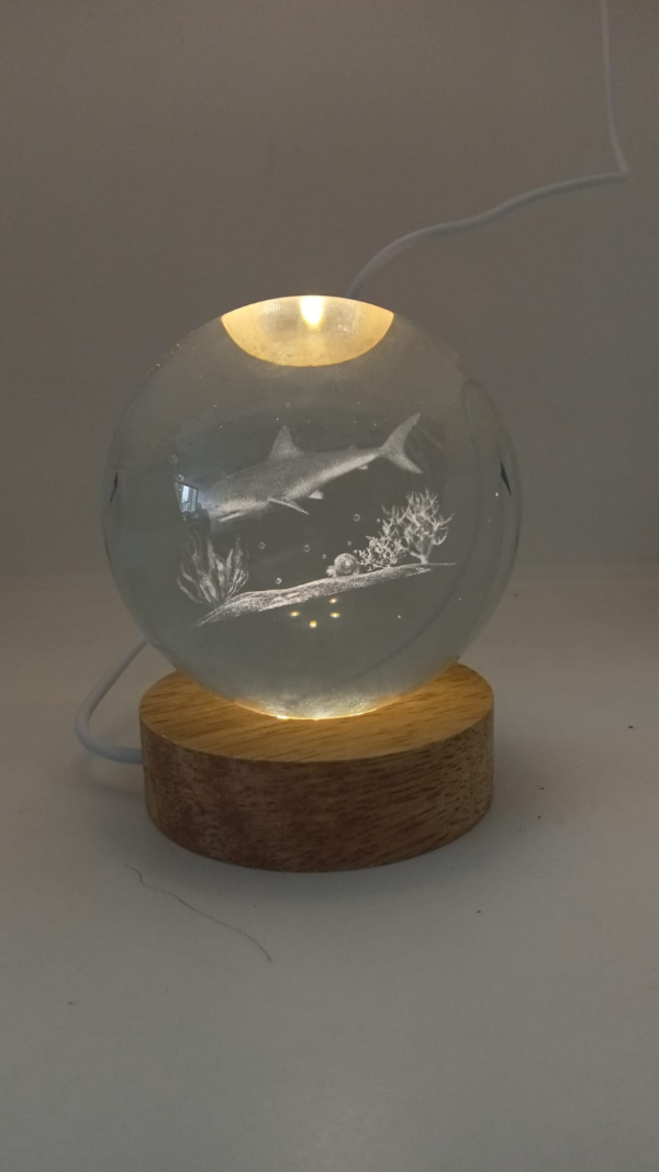 lampara esfera cristal 3D - Image 4