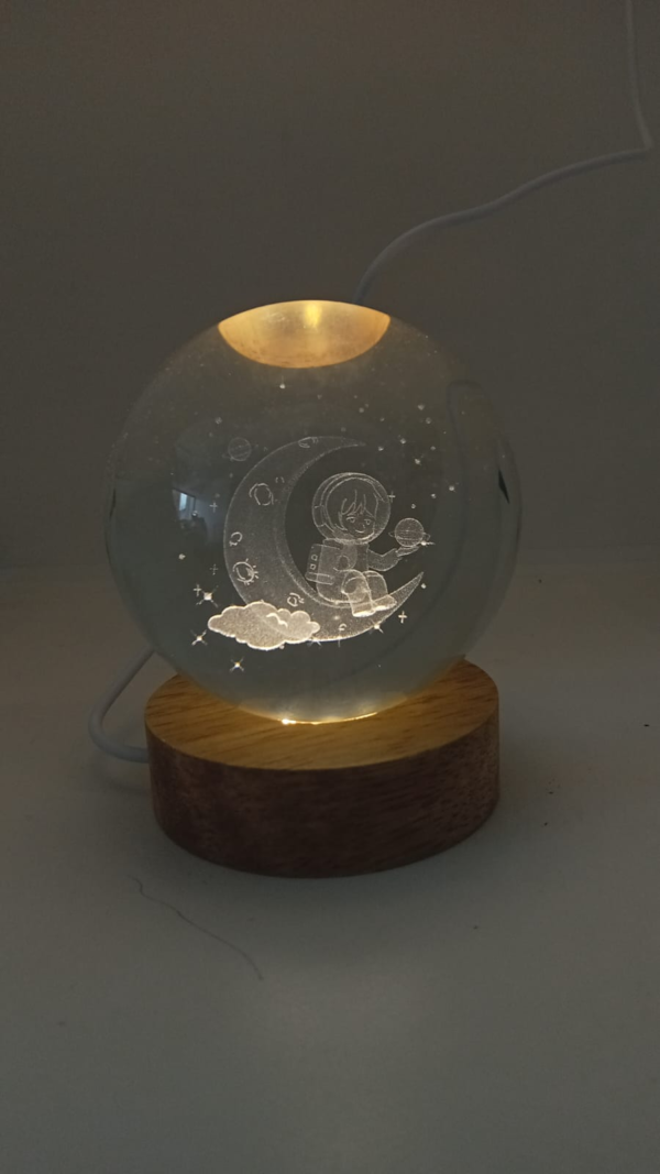 lampara esfera cristal 3D - Image 3